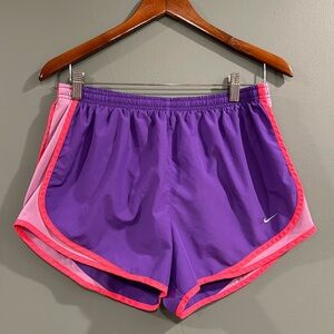 Nike Women’s DRI-FIT Brief-lined Athletic Shorts ~ Large